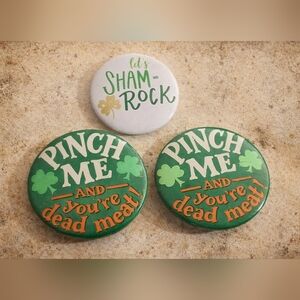 Saint St. Patrick's Day Vintage Hallmark Lapel Pin Set (3)
